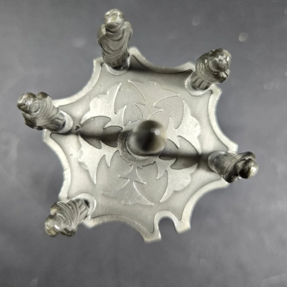 Artil Utrecht Pewter Apostle Spoon Set Silver Gray Vintage Dutch Stand